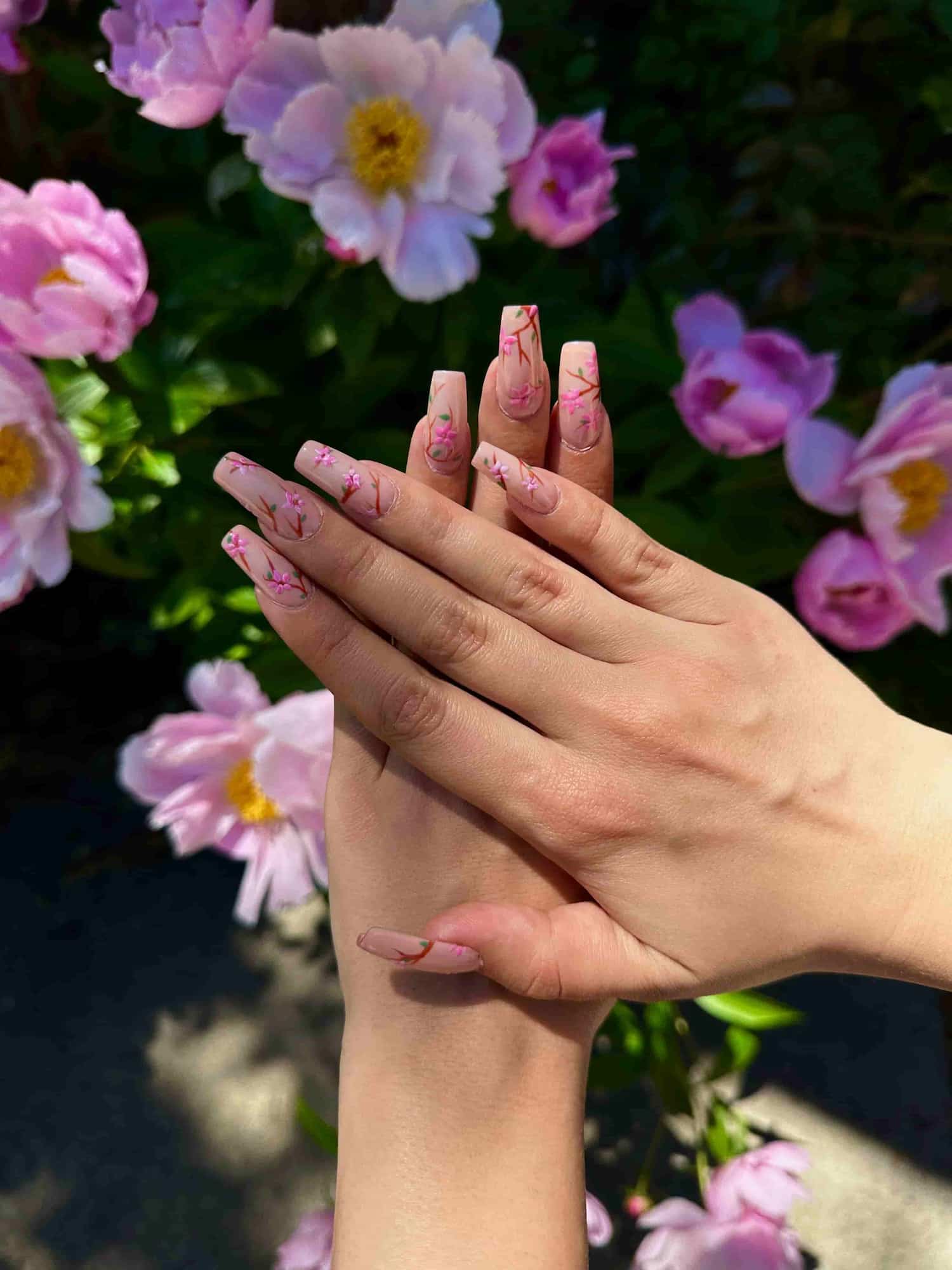 cherry blossom nail set