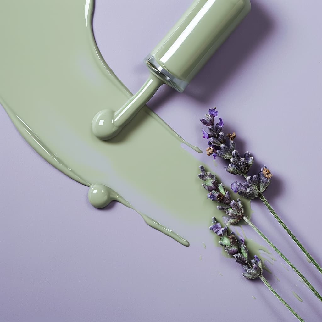 lavendar flowers and nail polish